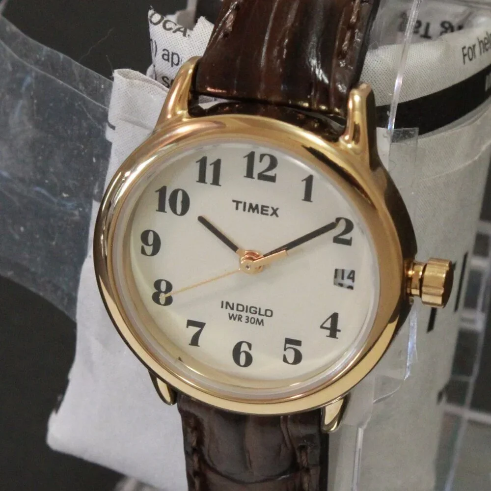 Easy Reader Retro Design Ladies Quartz Watch With Indiglo By Timex 25mm - Picture 7 of 12